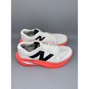 New Balance Men's White & Coral-Pink Running Shoes